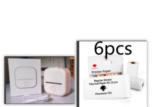 Portable Mini Thermal Label Printer Home Photo Printer Student Wrong