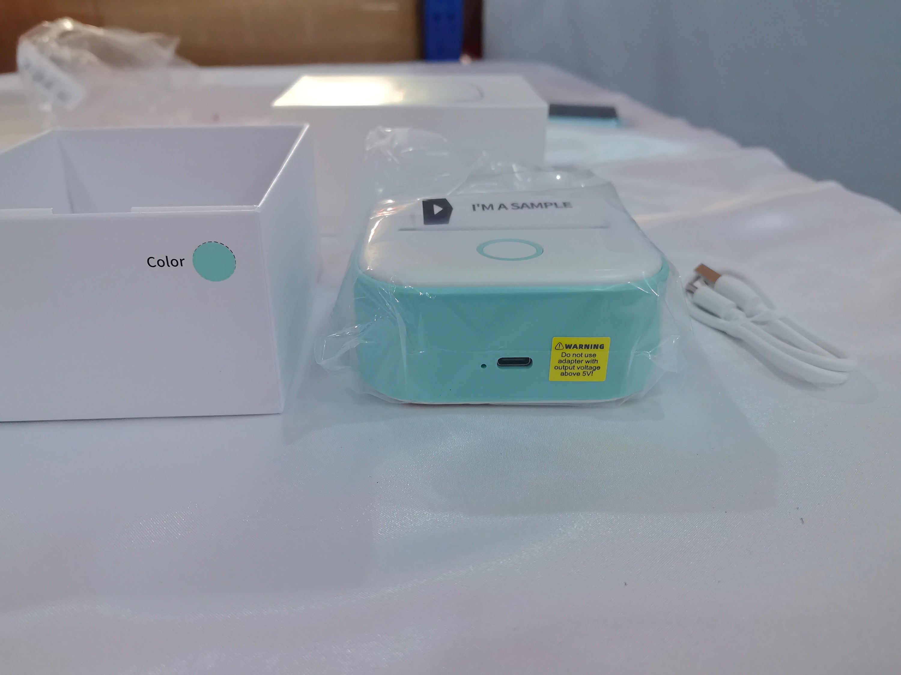 Portable Mini Thermal Label Printer Home Photo Printer Student Wrong