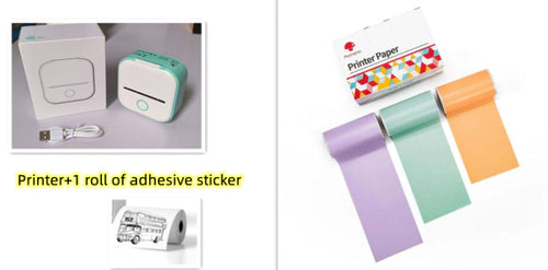 Portable Mini Thermal Label Printer Home Photo Printer Student Wrong