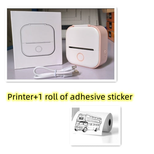 Portable Mini Thermal Label Printer Home Photo Printer Student Wrong