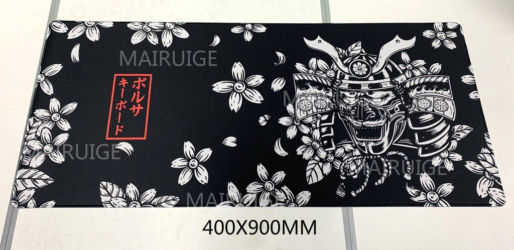 Japanese Style Pink Sakura Mouse Pad Black White XXL Gaming Office Mats Large Desk Mat Torii Art Rugs Laptop Gamer Table Cushion