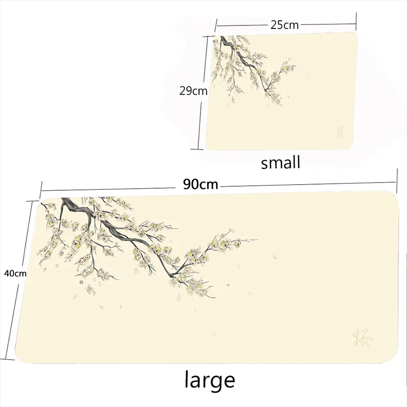 Desk Mat Torii Art Rugs Laptop Gamer Table Cushion Japanese Style Pink Sakura Mouse Pad Black White XXL Gaming Office Mats Large