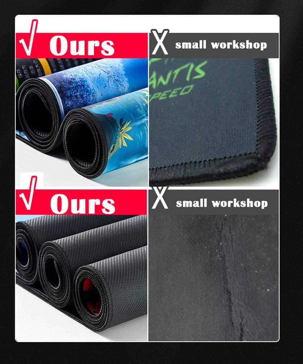 The Great Wave off Kanagawa Mouse Pad Large Desk Mat Keyboard Ergonomic Office Rubber PC Non-slip Anti-fray Home Custom