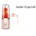 1pc Blue/Pink Portable Small Electric Juicer Stainless Steel Blade Cup