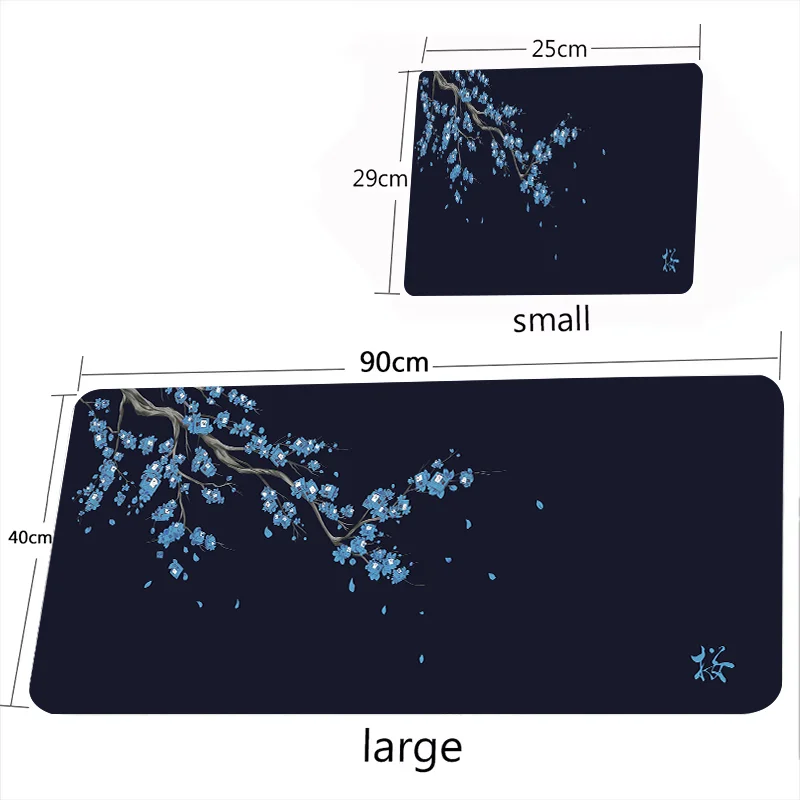Japanese Style Pink Sakura Mouse Pad Black White XXL Gaming Office Mats Large Desk Mat Torii Art Rugs Laptop Gamer Table Cushion