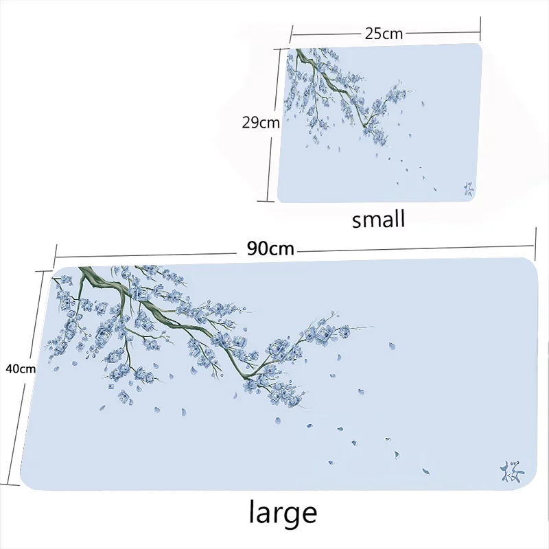 Japanese Style Pink Sakura Mouse Pad Black White XXL Gaming Office Mats Large Desk Mat Torii Art Rugs Laptop Gamer Table Cushion