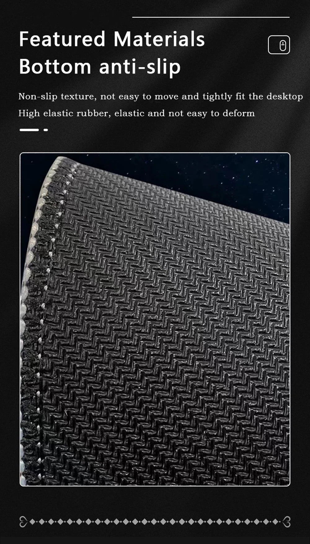 The Great Wave off Kanagawa Mouse Pad Large Desk Mat Keyboard Ergonomic Office Rubber PC Non-slip Anti-fray Home Custom