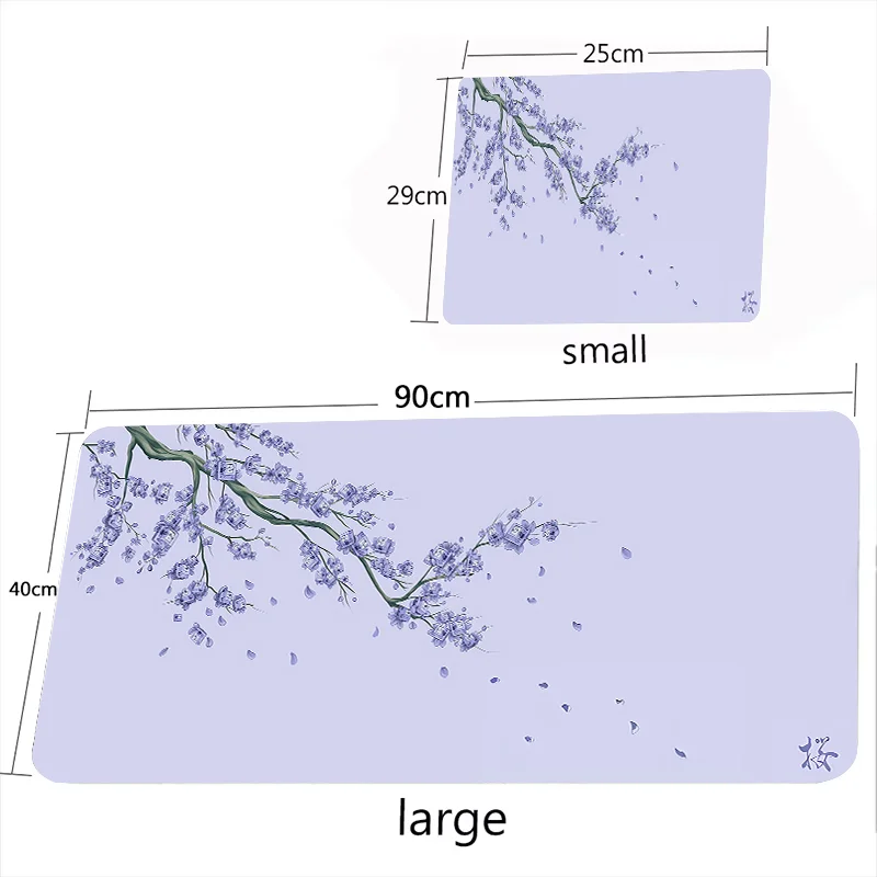 Desk Mat Torii Art Rugs Laptop Gamer Table Cushion Japanese Style Pink Sakura Mouse Pad Black White XXL Gaming Office Mats Large