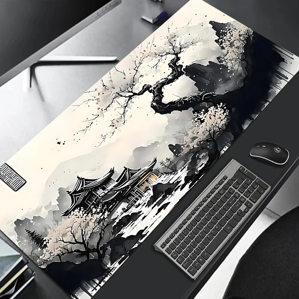 Cherry Blossom Mouse Pad Sakura Japanese Gaming Home Mousepad XXL Keyboard Mat Office Carpet Laptop Mice Pad Desk Accessory