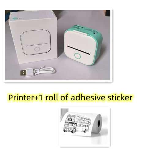 Portable Mini Thermal Label Printer Home Photo Printer Student Wrong